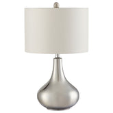 Orleans Furniture - Coaster - Junko 24-inch Drum Shade Urn Bedside Table Lamp Chrome - 901525